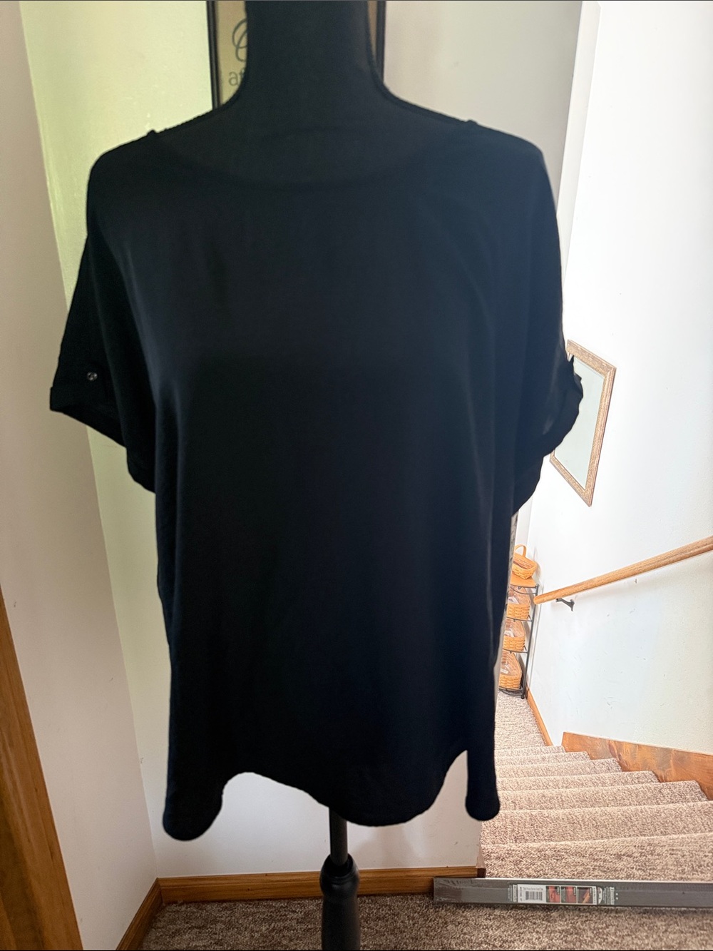Women's Black Short Sleeve Tee